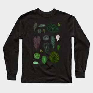 Leaf Pattern Long Sleeve T-Shirt